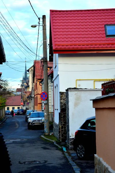 Paysage Urbain Typique Ville Brasov Une Ville Située Transylvanie Roumanie — Photo