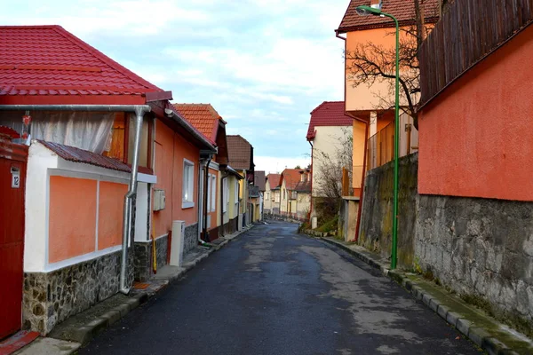 Paisagem Urbana Típica Cidade Brasov Uma Cidade Situada Transilvânia Romênia — Fotografia de Stock