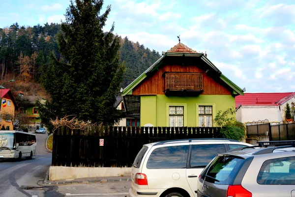 Typowy Krajobraz Miejski Miasta Braszów Miasto Położone Regionie Transylwania Rumunia — Zdjęcie stockowe