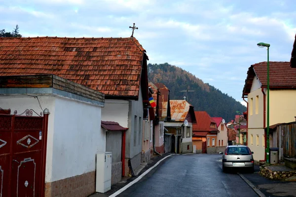 Typisch Stedelijke Landschap Van Stad Brasov Een Stadje Transsylvanië Roemenië — Stockfoto