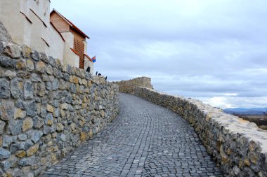 Kale köyünde Feldioara, 900 yıl önce Transilvanya, Romanya'da, Töton Şövalyeleri tarafından inşa