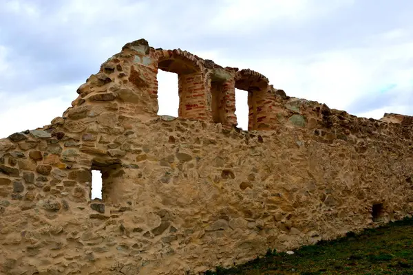 Απομεινάρια Rupea Υφάσματα Fortressmedieval Επρόκειτο Για Οικισμό Dacian Rumidava Και — Φωτογραφία Αρχείου