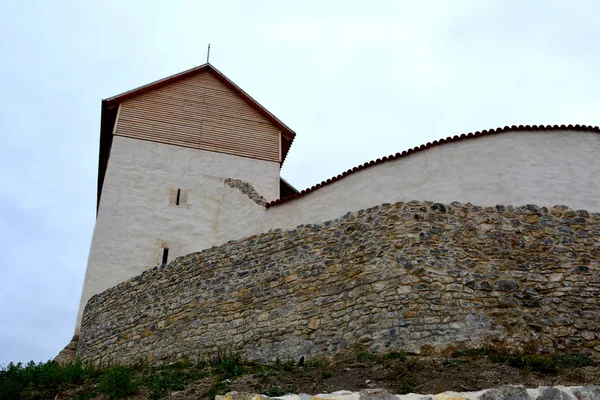 Twierdza Miejscowości Feldioara Zbudowany Przez Krzyżaków 900 Lat Temu Siedmiogrodzie — Zdjęcie stockowe