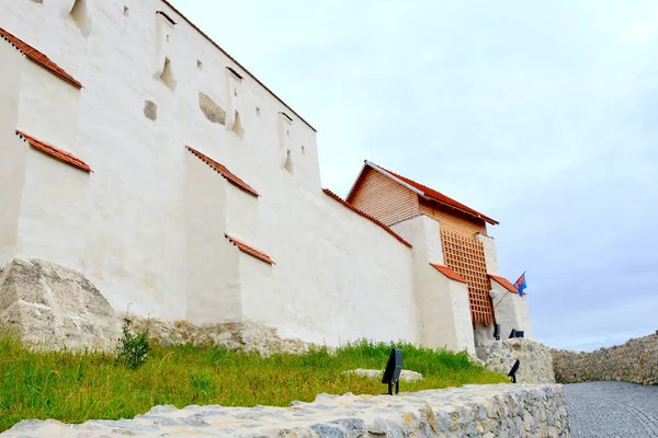 Fortaleza Pueblo Feldioara Construida Por Los Caballeros Teutónicos Hace 900 —  Fotos de Stock