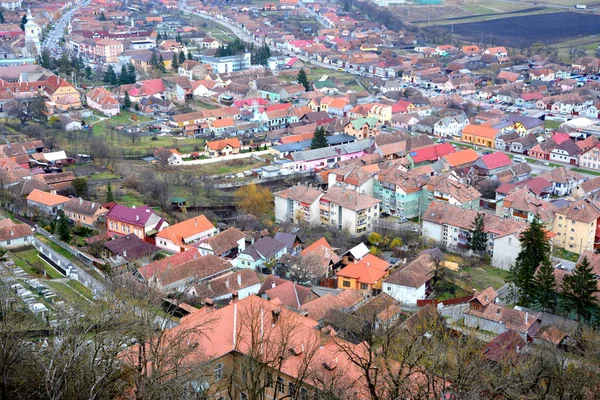 Tipikus Városi Táj Város Rupea Animátor Volt Dák Település Rumidava — Stock Fotó