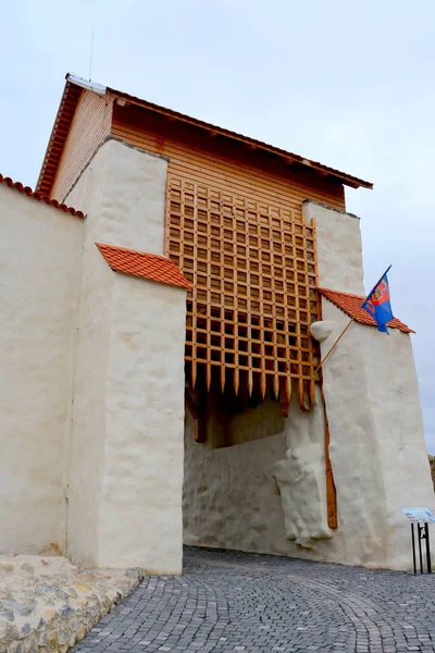 Fortaleza Aldeia Feldioara Construída Pelos Cavaleiros Teutónicos 900 Anos Transilvânia — Fotografia de Stock