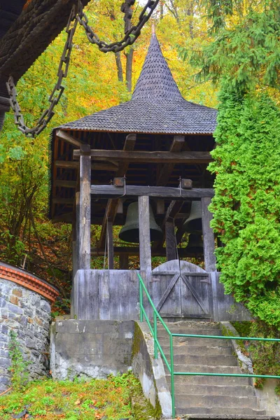 Herbstfärbung Kloster Sankt Anna Rohia Typische Ländliche Landschaft Den Wäldern — Stockfoto