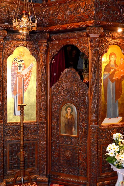 Iconos Ortodoxos Monasterio Santa Ana Rohia Monasterio Está Situado Lugar — Foto de Stock