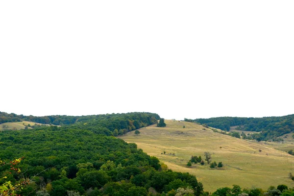 Paisagem Rural Típica Nas Planícies Transilvânia Roménia Paisagem Verde Meio — Fotografia de Stock