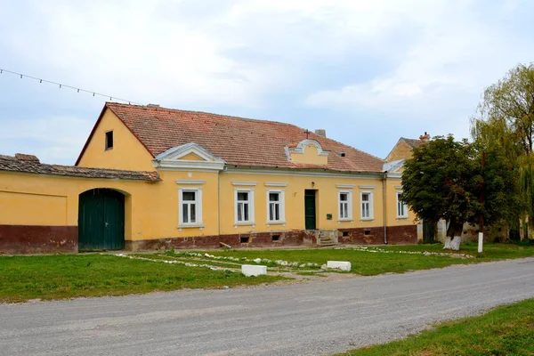 Typische Ländliche Landschaft Und Bauernhäuser Barcut Bekokten Brekolten Transsilvanien Rumänien — Stockfoto