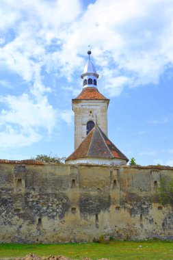 Müstahkem Ortaçağ Sakson evangelic Kilisesi de köyün Mercheasa, Transilvanya, Romanya. Yerleşim 12. yüzyılda ortasında Sakson kolonistler tarafından kuruldu