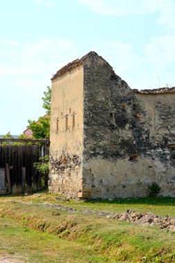 Müstahkem Ortaçağ Sakson evangelic Kilisesi de köyün Mercheasa, Transilvanya, Romanya. Yerleşim 12. yüzyılda ortasında Sakson kolonistler tarafından kuruldu