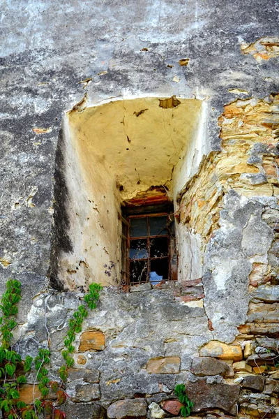 Harabeler Müstahkem Ortaçağ Sakson Evangelic Kilisesi Köyün Felmer Felmern Transilvanya — Stok fotoğraf