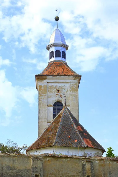 Eglise Évangélique Saxonne Médiévale Fortifiée Dans Village Mercheasa Transylvanie Roumanie — Photo