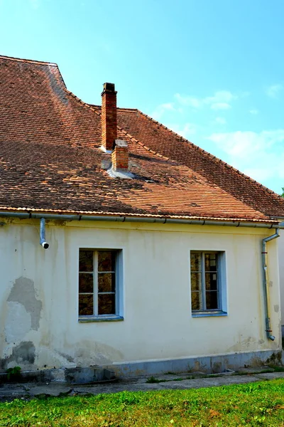 Typical Rural Landscape Peasant Houses Village Cata Transylvania Romania Settlement — Stock Photo, Image