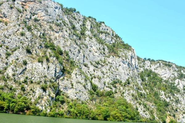 Iron Gates Desfiladero Río Danubio Que Forma Parte Frontera Entre — Foto de Stock