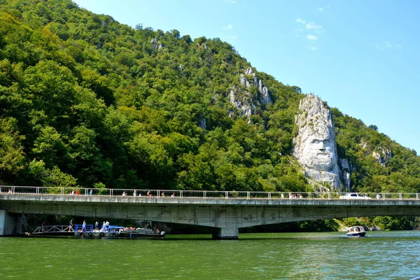 Defileul Dunrii Clisura Dunrii Olarak Bilinir Romanya Coğrafi Bir Bölge — Stok fotoğraf