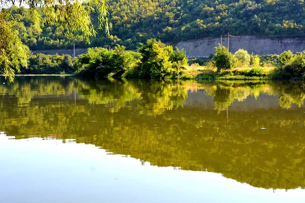 Železná Vrata Soutěska Řece Dunaj Které Tvoří Část Hranice Mezi — Stock fotografie