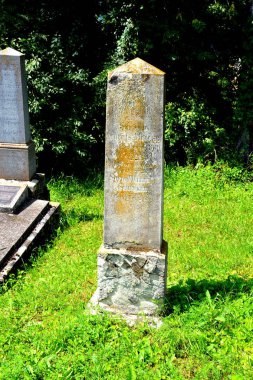 Mezarlık kilisenin müstahkem Ortaçağ Sakson evangelic köyünde Saesd, Transilvanya, Romanya. Yerleşim 12. yüzyılda ortasında Sakson kolonistler tarafından kuruldu