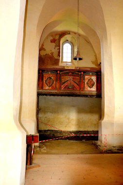 Müstahkem Ortaçağ Sakson evangelic kilise içinde köy Toarcla, Tartlau, Transilvanya, Romanya. Yerleşim 12. yüzyılda ortasında Sakson kolonistler tarafından kuruldu