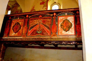 Müstahkem Ortaçağ Sakson evangelic kilise içinde köy Toarcla, Tartlau, Transilvanya, Romanya. Yerleşim 12. yüzyılda ortasında Sakson kolonistler tarafından kuruldu