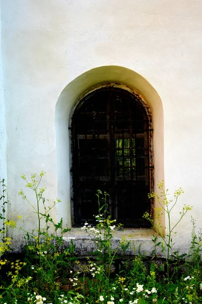 Opevněné Středověké Saské Evangelický Kostel Vesnici Apold Sedmihradsko Rumunsko Osada — Stock fotografie