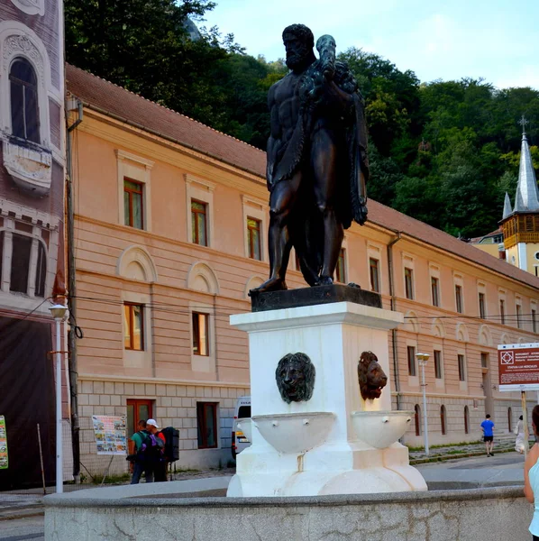 Herculane Żółci Słynne Uzdrowisko Rumunii Banat Powiat Caras Severin Położone — Zdjęcie stockowe