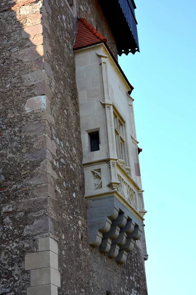 Castillo Corvin Castillo Hunyadi Hunedoara Residencia Del Rey Rumano Transilvania —  Fotos de Stock