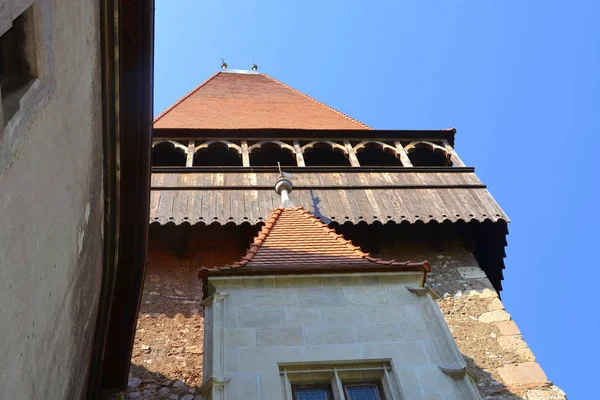 Castillo Corvin Castillo Hunyadi Hunedoara Residencia Del Rey Rumano Transilvania — Foto de Stock