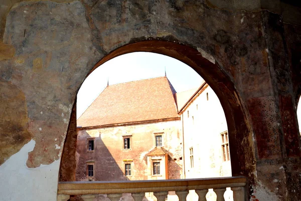 Castelo Corvin Castelo Hunyadi Hunedoara Residência Rei Romeno Transilvânia Iancu — Fotografia de Stock