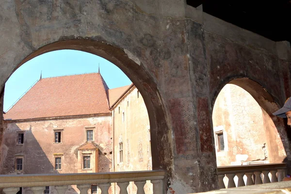 Corvin Castle Oder Hunyadi Castle Hunedoara Der Residenz Des Rumänischen — Stockfoto