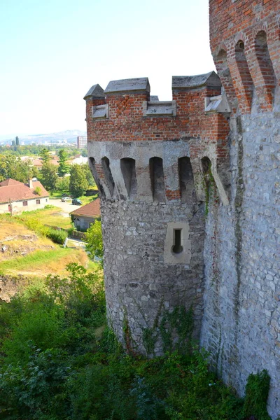 Castelo Corvin Castelo Hunyadi Hunedoara Residência Rei Romeno Transilvânia Iancu — Fotografia de Stock