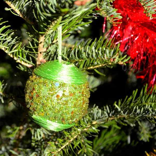 Ornement Arbre Noël Noël Est Une Fête Annuelle Commémorant Naissance — Photo