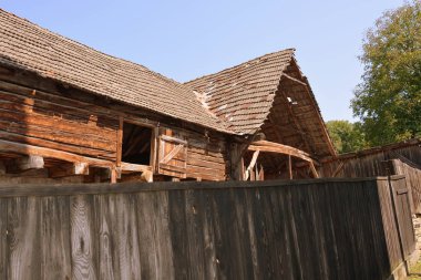 Köy Hoghiz, Transilvanya, Avrupa'nın tipik kırsal manzara