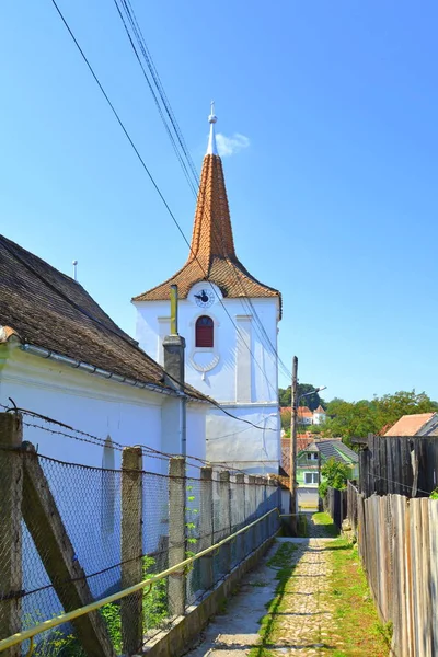 Paysage Rural Typique Village Hoghiz Transylvanie Europe — Photo