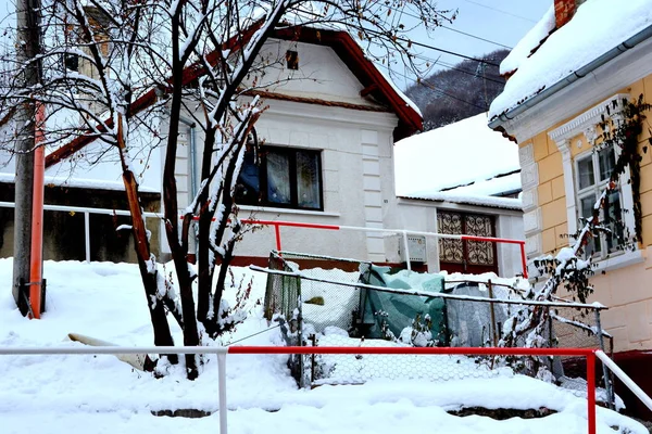 Paisagem Urbana Típica Cidade Brasov Uma Cidade Situada Transilvânia Romênia — Fotografia de Stock