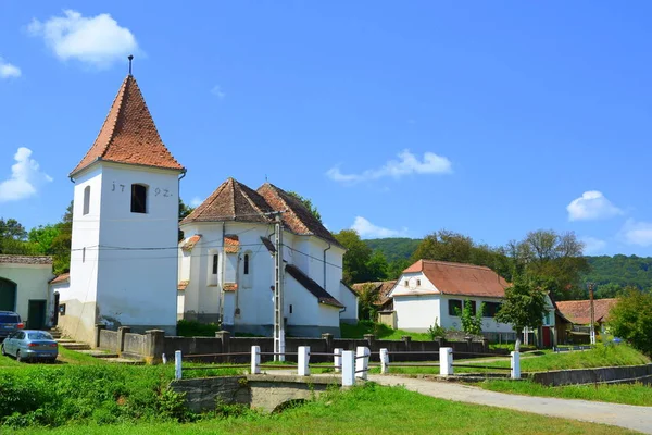 Typische Ländliche Landschaft Und Bauernhäuser Dorf Roandola Siebenbürgen Rumänien Die — Stockfoto