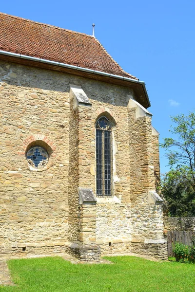 Укріплений Середньовічної Церкви Malancrav Румунія Тут Одними Найбільш Значних Готичний — стокове фото