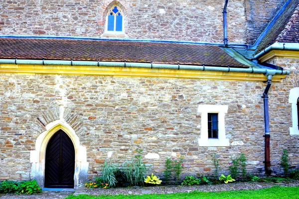 Befestigte Mittelalterliche Kirche Dorf Malancrav Rumänien Hier Sind Einige Der — Stockfoto