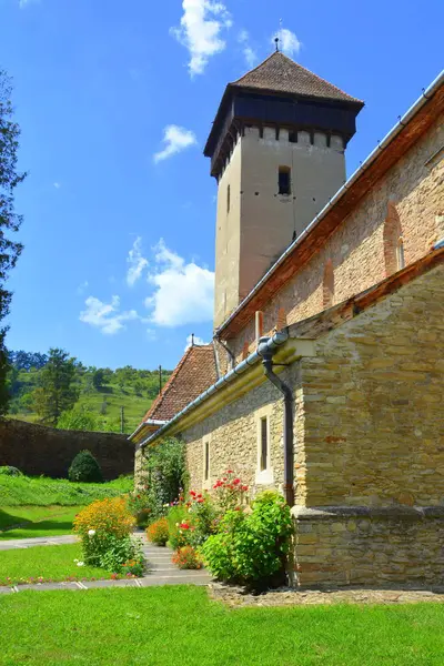 Ufortyfikowanego Średniowiecznego Kościoła Wsi Malancrav Rumunii Tutaj Niektóre Najbardziej Znaczących — Zdjęcie stockowe