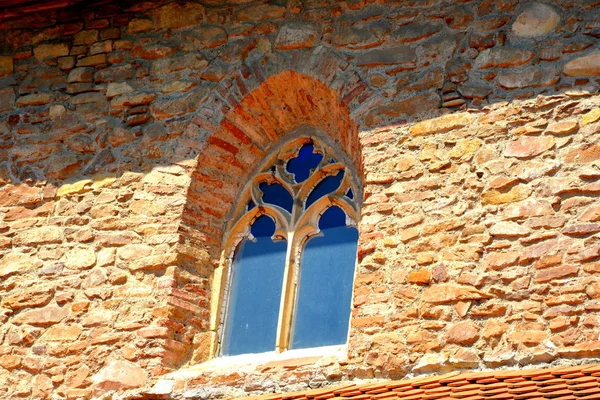 Versterkte Middeleeuwse Kerk Het Dorp Malancrav Roemenië Hier Zijn Enkele — Stockfoto