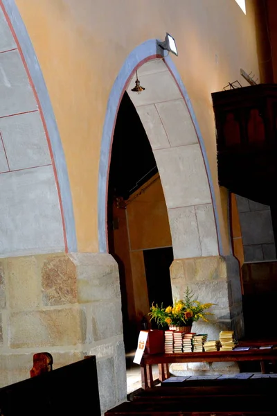 Ícones Incomuns Igreja Medieval Fortificada Aldeia Malancrav Aqui Alguns Dos — Fotografia de Stock
