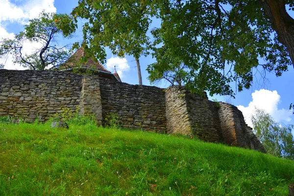 Igreja Medieval Fortificada Aldeia Malancrav Romênia Aqui Estão Alguns Dos — Fotografia de Stock