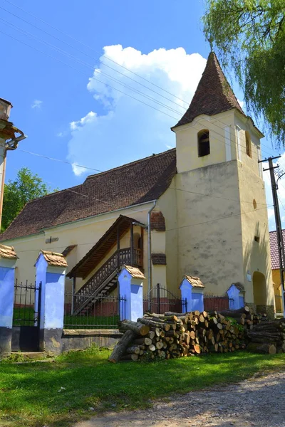 Tipik Kırsal Manzara Köylü Evlerde Köyü Floresti Transilvanya Romanya Yerleşim — Stok fotoğraf