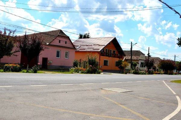 Typiska Landsbygdens Landskap Och Bonde Hus Vrd Weird Viert Saxisk — Stockfoto