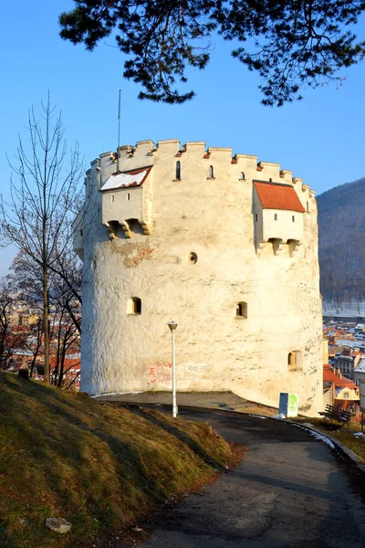 Typisch Stedelijke Landschap Van Stad Brasov Een Stadje Transsylvanië Roemenië — Stockfoto