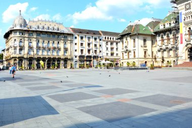 Köy Craiova, Romanya'nın 6 büyük şehri ve başkenti Dolj ilçe merkezi Oltenia Jiu nehrin Doğu Kıyısı yakınında yer alan, tipik kentsel peyzaj.