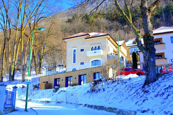 Paysage Urbain Typique Ville Brasov Une Ville Située Transylvanie Roumanie — Photo