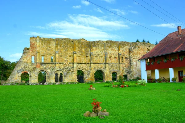 Ruines Abbaye Cistercienne Médiévale Transylvanie Monastère Cra Est Ancien Monastère — Photo