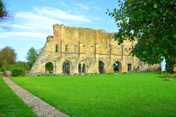 Ruïnes Van Middeleeuwse Cisterciënzerabdij Transsylvanië Cra Klooster Een Voormalig Cisterciënzerklooster — Stockfoto